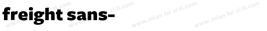freight sans字体转换